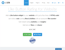 Tablet Screenshot of likebtn.com